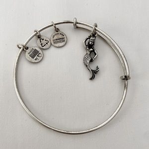 Alex and Ani Mermaid Silver Charm Bracelet